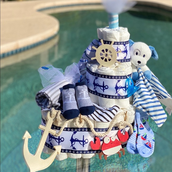 anchor diaper cake
